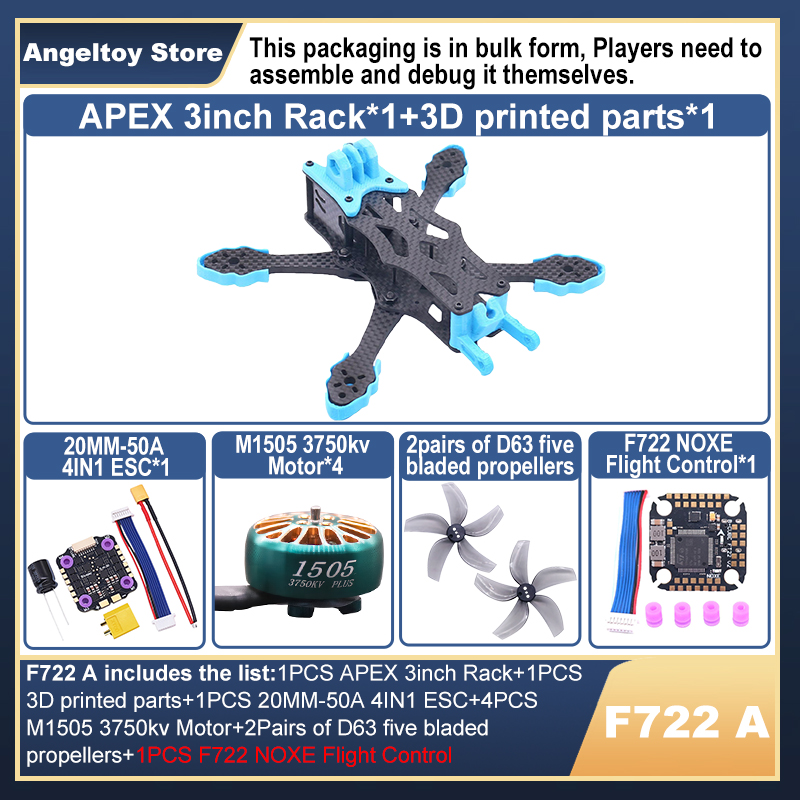 Drone Racing Flight Controller - B-CUBE APEX Kit Telaio Drone FPV