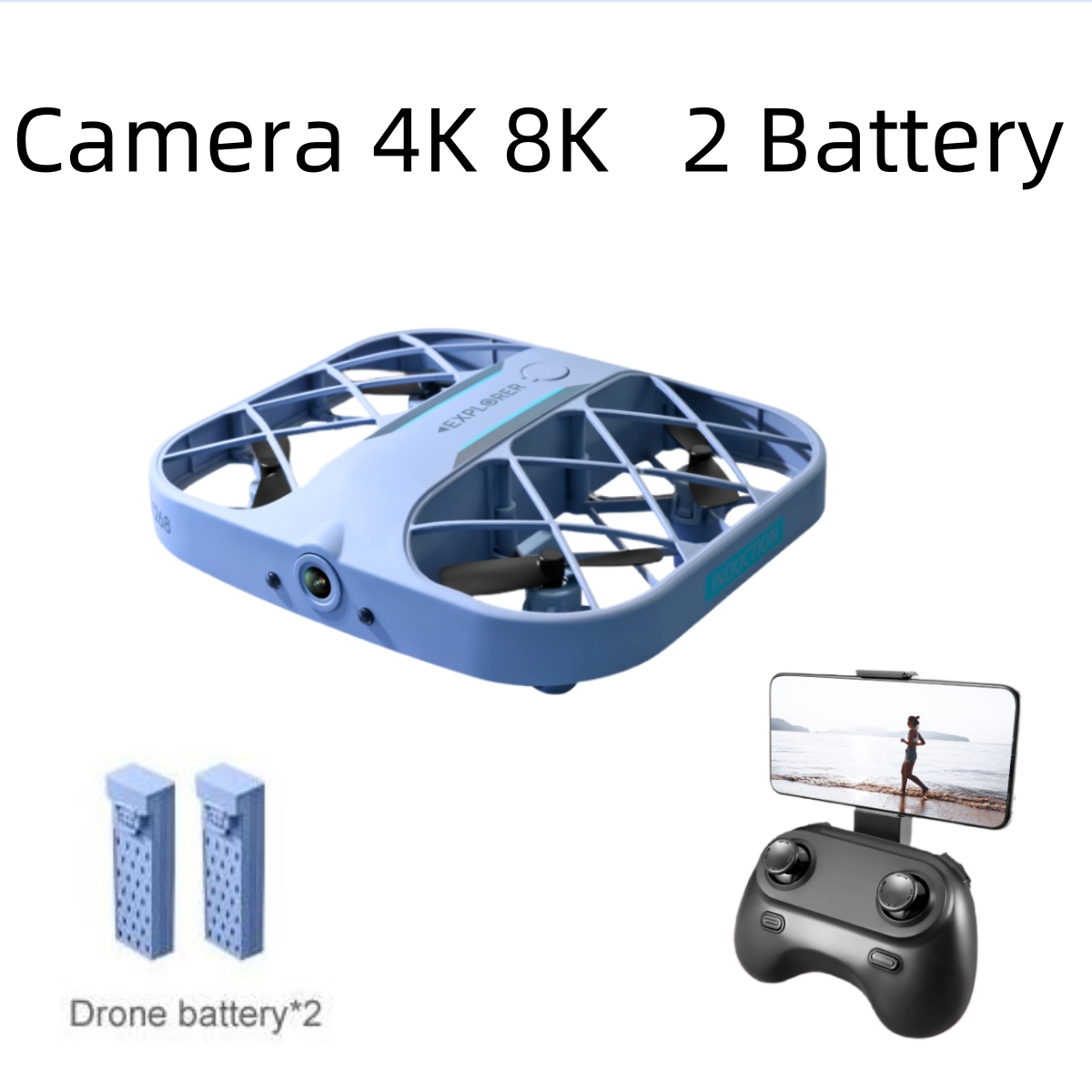 Drone Racing Battery - Drone RC JJRC H107 FPV con