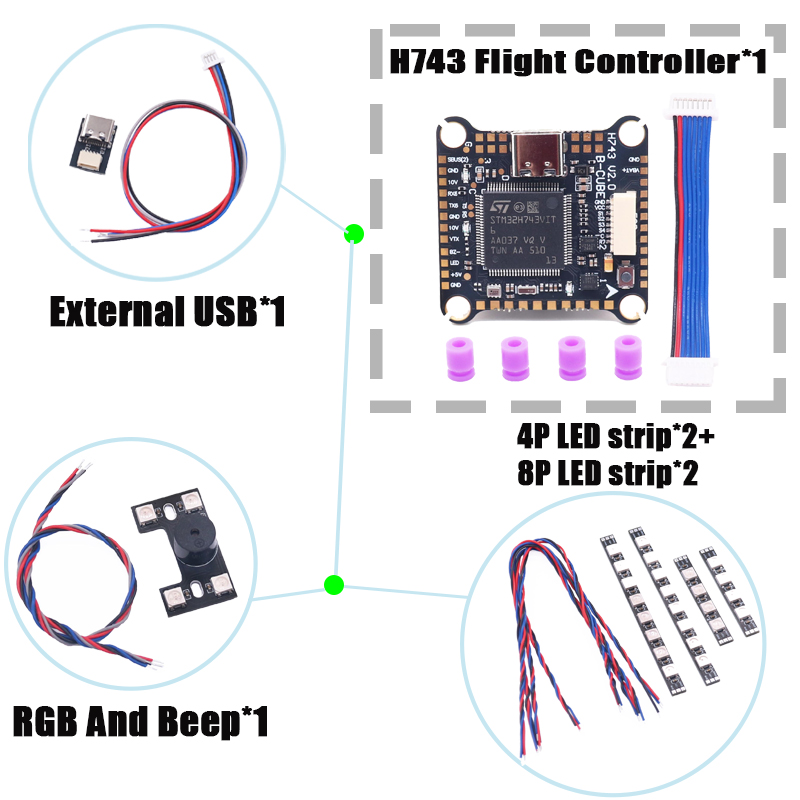 RCtoSky F4V3S PLUS F722 F745 H - Drone Racing Flight Controller recensione e prezzo